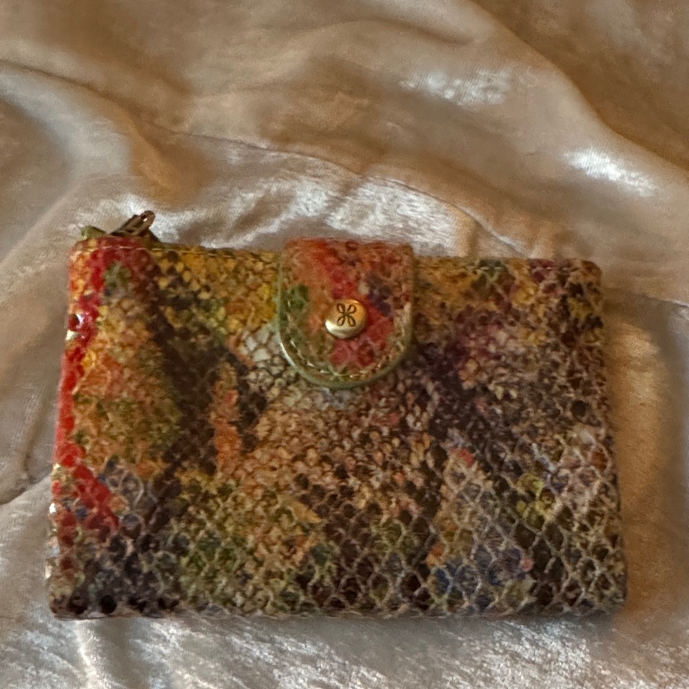 Multicolor Hobo Snakeskin print wallet
